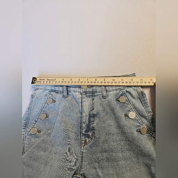 Curve Appeal- Jeans Women's 2 Blue Flare Wide Leg Jeans 72%Cotton . - Picture 3 of 9